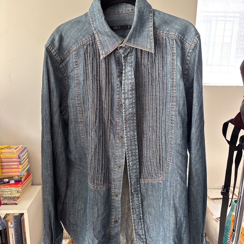 Valentino denim button-up